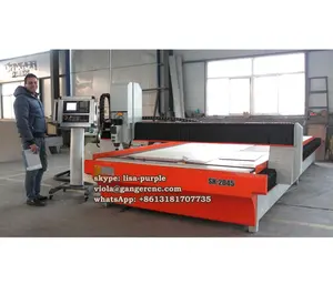 Grote Timmerwerk Machine Tafel 2000X4500MM Mdf Paneel Snijmachine Cnc Router Hout Voor Meubels Sh-2045