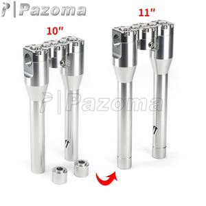 Riser de guidon argenté de 10 à 11 pouces, support de serrage supérieur de 1 pouce pour Harley Softail FXST <span class=keywords><strong>FLS</strong></span> FLSTN EFI FXSTDI FLSTNI FXSTD FXSTDSE - Product Image 5