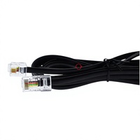 Kabel Patch Komunikasi Telepon RJ11 ke RJ45 6P4C Male ke 8P4C Male