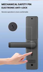Tuya App Remote Control New Finger Print Door <b>Lock</b> Card Key Password Smart Wood for Home Office Apartment Hotel A01 Keyless Matt - Product Image 4