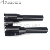 Kit Penyangga Setang Motor Hitam 25mm 1 inci dari Aluminium untuk Harley Dyna Sportster XL1200 XL 883 72 48 C N L X R