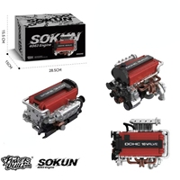 PB PB8861 2026 NUEVO Kit de Modelo de Motor Mecánico 4G63, Material ABS, Escala 1:8, 918 Piezas, Juguetes Coleccionables, Regalo, Juego de Bloques de Construcción