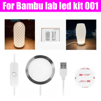 Untuk Kit Lampu LED Bambu Lab Circle 3D Printed LED Night Light Model Komponen MH001 Maker Treasure Toy Printer Parts