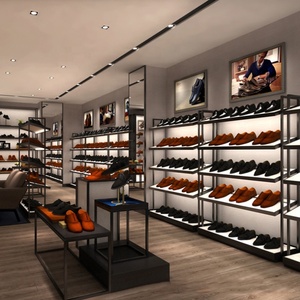 Espositori e Scaffali in Legno per Negozi <span class=keywords><strong>di</strong></span> <span class=keywords><strong>Scarpe</strong></span> e Borse, <span class=keywords><strong>Arredamento</strong></span> Interno per Punti Vendita - Product Image 3