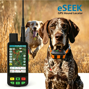 Vente directe d'usine de colliers de suivi GPS pour chiens de chasse, autonomie ultra-longue (15 km), colliers en silicone imperméables. - Product Image 1