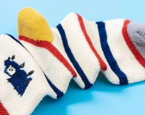 Chaussettes de voitures à rayures pour enfants, en coton, Jacquard, mignonnes, personnalisées, OEM, <span class=keywords><strong>prix</strong></span> d'usine, vente en gros, - Product Image 6
