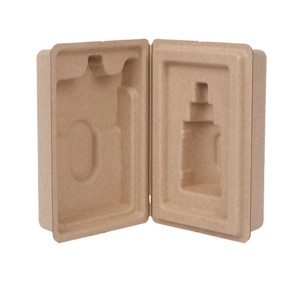Emballage en pulpe moulée 100 % recyclable, emballage en fibre pressée à l'état humide, boîte d'emballage pour bouteille d'huile - Product Image 2