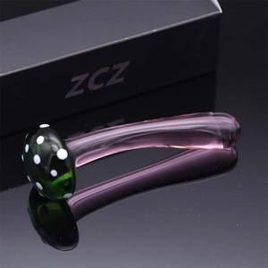 Heetverkopende gladde glazen gebogen <span class=keywords><strong>dildo</strong></span> - buttplug wand vaginale anale prostaat G-spot stimulatie speeltje voor comfortabel gebruik bulk - Product Image 1