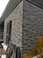Panneaux muraux géométriques en pierre flexible imitation brique, imperméables, isolants thermiquement, en travertin moderne pour murs extérieurs et intérieurs, hôtels