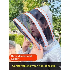 Nuevo <span class=keywords><strong>Traje</strong></span> <span class=keywords><strong>de</strong></span> <span class=keywords><strong>Apicultura</strong></span> <span class=keywords><strong>de</strong></span> Una Pieza, Transpirable, <span class=keywords><strong>de</strong></span> Malla <span class=keywords><strong>de</strong></span> Algodón 3D, Anti-Picaduras, para la Recolección <span class=keywords><strong>de</strong></span> Miel - Product Image 4