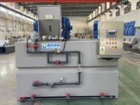 Usine de traitement des eaux usées, équipement de réservoir de mélange de poudre polymère, Machine de dosage, unité de système de préparation de floculants