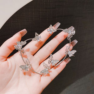 <span class=keywords><strong>Pendientes</strong></span> de Clip con Forma de Mariposa y Circonitas Brillantes, Estilo Moderno 2026, <span class=keywords><strong>Sin</strong></span> Perforación, para <span class=keywords><strong>Mujer</strong></span>, Joyería para Fiestas, Regalos, Venta al por Mayor - Product Image 5