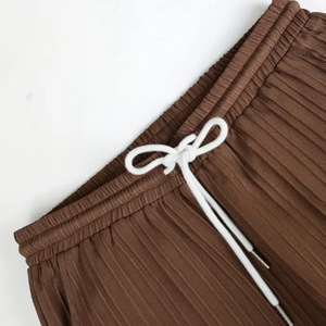 Completo <span class=keywords><strong>da</strong></span> <span class=keywords><strong>Uomo</strong></span> a Righe con Camicia a Maniche Corte e <span class=keywords><strong>Pantaloni</strong></span> con Coulisse per il Commercio Estero 2026 - Product Image 6