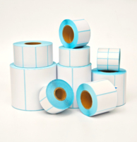 Etiquetas Térmicas Directas Personalizadas Zebra de 102 mm x 152 mm, Rollo de Papel Adhesivo para Impresora de Códigos de Barras, Etiquetas de Envío para Embalaje