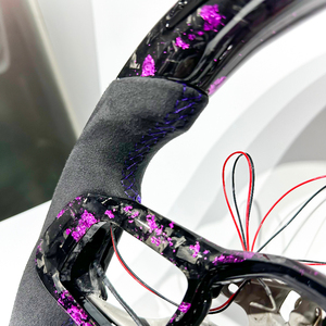 Vente directe d'usine de volants de course en fibre de carbone véritable forgée avec LED, adaptés aux voitures <span class=keywords><strong>Ford</strong></span> <span class=keywords><strong>Mustang</strong></span> GT 2024 - Product Image 5