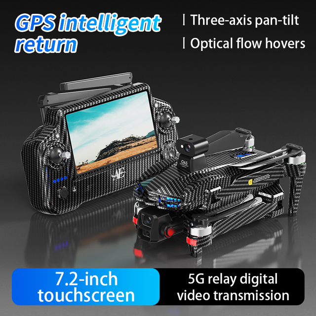AE60 US Stock Professional Drone 4k 3 Axis Gimbal 5.8G WIFI Digital Image Transmission Obstacle Avoidance Drone GPS with Camera