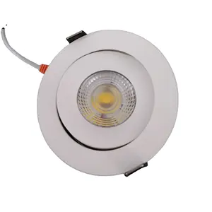 Luminária led ajustável preto e branco, habitação de alumínio, 7w, 10w, 15w, 20w, 30w, cob