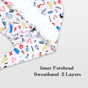 Topi perawatan topi panjang Cordlock Scrub topi untuk wanita dan pria Polyester Spandex lembut koki gigi bedah topi - Product Image 4