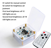 Kit électronique DIY, veilleuse à télécommande, LED, pratique de soudure, assemblage de circuits, projet STEM amusant, composants électroniques