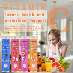 Tabletas Naturales de VC, Ca, Fe, <span class=keywords><strong>Zn</strong></span> y <span class=keywords><strong>Se</strong></span>, Tabletas Blanqueadoras de Piel Eficaces, Tabletas Efervescentes con Sabor a Naranja, Vitamina C - Product Image 4