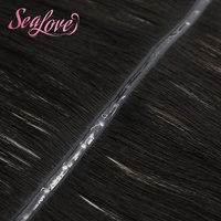 Extensions de cheveux humains Remy les plus populaires, tissage papillon Genius à double languette, tissage plat XO Hole, double tirage, tissage invisible européen