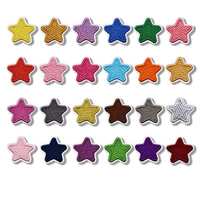 Patchs étoiles brodés colorés thermocollants et autocollants, mini format 1,6 cm et 2,3 cm, pour sangles et porte-clés, à prix abordable