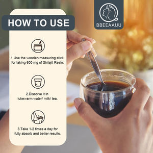 Shilajit Cream 60g Supplément de minéraux multiples Résine Shilajit Pure Himalayan pour le système immunitaire - Product Image 6