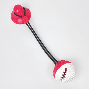 Mascota de la succión de la Copa con fugas de perro de juguete de la bola Molar Rugby falta Pet Molar - Product Image 5