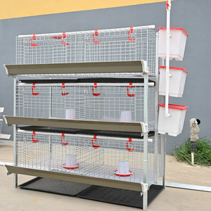 Nouveau système manuel de type H <span class=keywords><strong>Cage</strong></span> pour poulets de chair de poulet Équipement de nettoyage pour bébés poulets à manivelle - Product Image 1