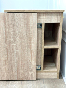 Table de chevet exclusive à quatre tiroirs avec coffre-fort RFID et compartiment latéral secret, armoire moderne au design d'auteur pour chambre à coucher - Product Image 3