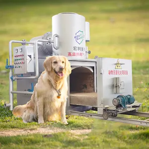 Equipo de gestión de residuos de crematorio para mascotas para no fumadores para centros de cría de animales Pequeño incinerador de pollos