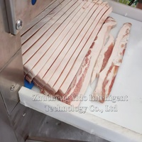 Machine à trancher la viande approuvée CE ISO9001, découpeuse de viande automatique CNC avec performances stables pour les usines de transformation de la viande