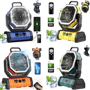 Multifunktionaler 20000mAh Wiederaufladbarer Ventilator F6 Modell Tragbarer Lüfter für Sommer Outdoor Camping für Haushalt und Autonutzung - Product Image 3