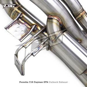 Catback d'échappement de réglage SS304 personnalisé pour Porsche 718 Cayman GT4 4.0L 2024 système de catback d'échappement Valvetronic - Product Image 5