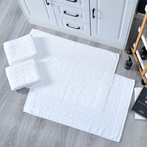 Vente en gros usine – Serviette <span class=keywords><strong>de</strong></span> sol et <span class=keywords><strong>de</strong></span> bain 100 % coton – Tapis absorbant antidérapant pour salle <span class=keywords><strong>de</strong></span> bain et toilettes d'hôtel - Product Image 3