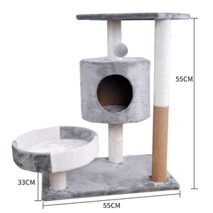 Manufactured Fashion Design Activity Luxury Cute <b>Cat</b> <b>Scratching</b> <b>Post</b> Sisal <b>Cat</b> Tree - Product Image 5
