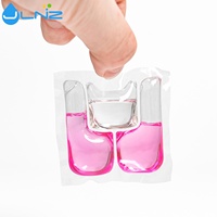 Lessives liquides concentrées 3-en-1 en dosettes avec adoucissant intégré