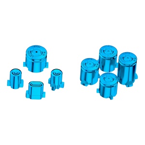EXtremeRate Kits de boutons métalliques 8-en-1 bleus (Action, Home, Start, Retour, Partager) pour manette Xbox Series X S - Product Image 1