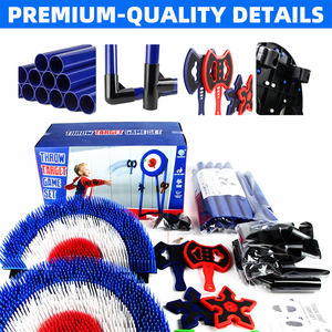 O'bon thiết kế mới bền freestanding ngoài trời rìu ném chụp mục tiêu trò chơi thiết lập nhựa rìu phi tiêu ném mục tiêu cho trẻ em - Product Image 4