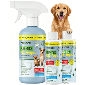 <span class=keywords><strong>Spray</strong></span> Répulsif <span class=keywords><strong>Anti</strong></span>-Puces et Tiques pour Animaux de Compagnie, à l'Huile Naturelle de Cèdre et de Romarin, pour Chiots et Contrôle des Nuisibles Domestiques - Product Image 1