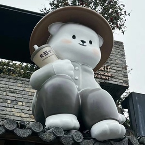 Adornos de Jardín de Alta Calidad, Artesanías de Resina para Exteriores, Decoración de Zoológico, Escultura de Panda de Fibra de Vidrio - Product Image 3