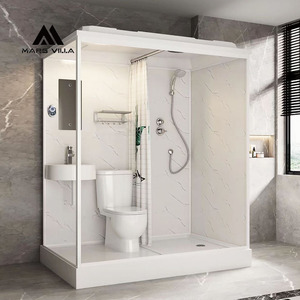 Paroi de douche profilée Mars Villa en verre sans cadre de 10 mm, pour <span class=keywords><strong>baignoire</strong></span> complète, arquée, avec système de bypass 44, dorée, pour salle de bain, OEM - Product Image 4