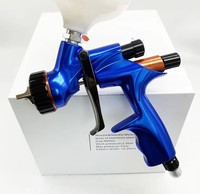 Pistolet à air comprimé bleu de calibre 1,3 mm, peut être utilisé pour la pulvérisation de vernis, haute pression 600cc