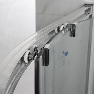 Paroi <span class=keywords><strong>de</strong></span> <span class=keywords><strong>douche</strong></span> en verre trempé, design moderne minimaliste, porte coulissante en forme d'arc, <span class=keywords><strong>cabine</strong></span> <span class=keywords><strong>de</strong></span> <span class=keywords><strong>douche</strong></span> - Product Image 2