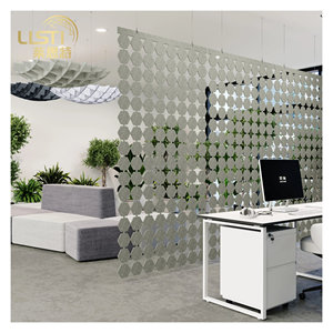 Cloison de bureau ajourée ignifuge de classe B1/B2, mur de séparation solide facile à installer, épaisseur de 9 mm, séparateurs de pièce mobiles - Product Image 1