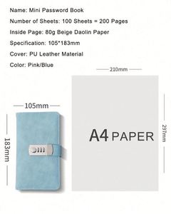 Libreta con Código de Seguridad para Negocios, Venta al Por Mayor de Fábrica, Diario Secreto B6, Agenda Ejecutiva Diaria, Planificador de Oficina con Portaplumas - Product Image 4