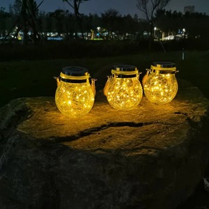 Lampe Solaire de Jardin LED en Forme de Bouteille Craquelée, Lumière d'Ambiance pour Extérieur, Jardin, Pelouse, Clôture, Décoration d'Arbre Suspendue - Product Image 4