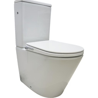 Siège de toilette avec bidet intégré à double buse et fermeture douce