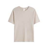 Camiseta de Algodón de Color Sólido para Hombre, Manga Corta, Cuello Redondo, Corte Regular, Diseño Liso Teñido, Estilo Casual