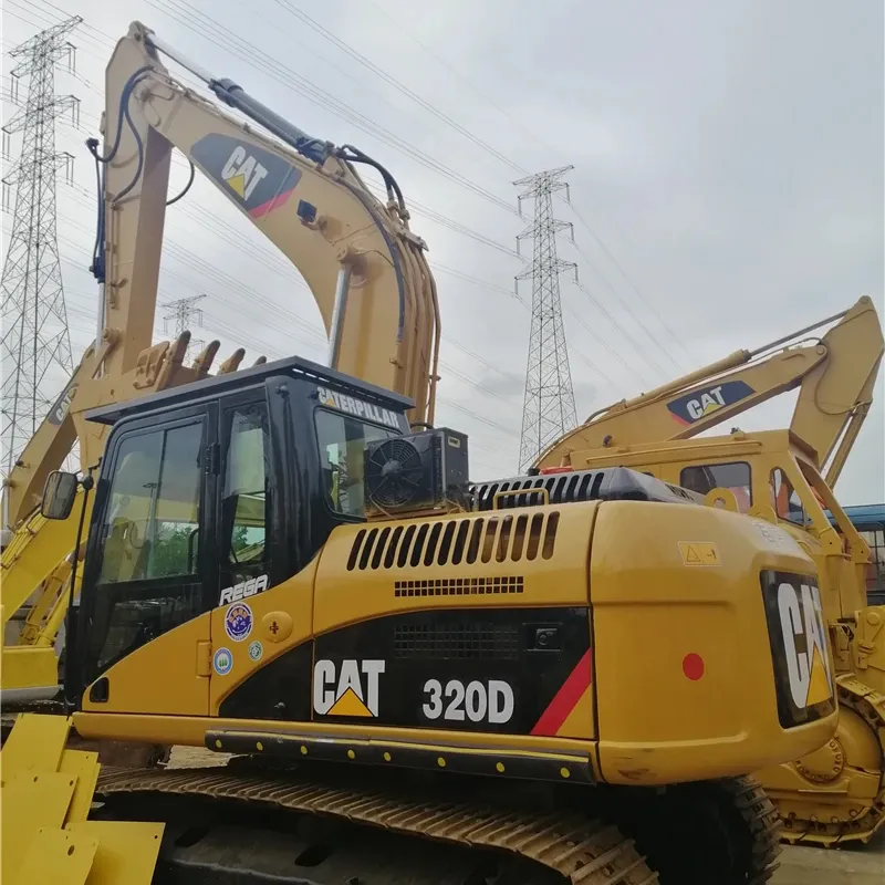 Miniexcavadora Caterpillar Excavadora Cat 320d usada Excavadora de segunda mano con motor confiable de China Supply Factory